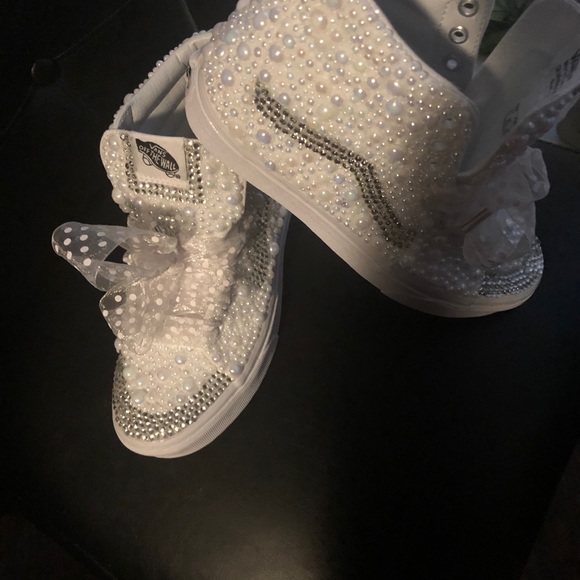 Custom made blinged Chucks/Vans - Picture 2 of 3